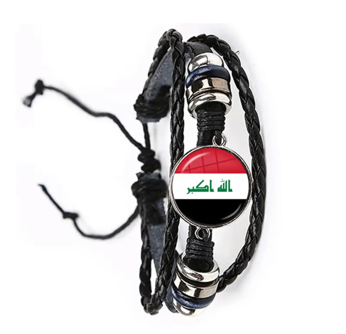 Iraq Flag Bracelet, Iraqi Bracelet, Iraq Jewelry, Iraqi Flag Jewelry, Middle Eastern Bracelet, Cultural Bracelet, National Flag Bracelet, Patriotic Bracelet, Symbolic Jewelry, Heritage Bracelet, Handmade Bracelet, Unisex Bracelet, Adjustable Bracelet, Fashion Accessories, Support Iraq, Identity Bracelet, Unique Bracelet, Artistic Jewelry, Gift Idea, Solidarity Bracelet, Trendy Bracelet, National Pride Bracelet, Independence Day Bracelet, Political Statement Bracelet