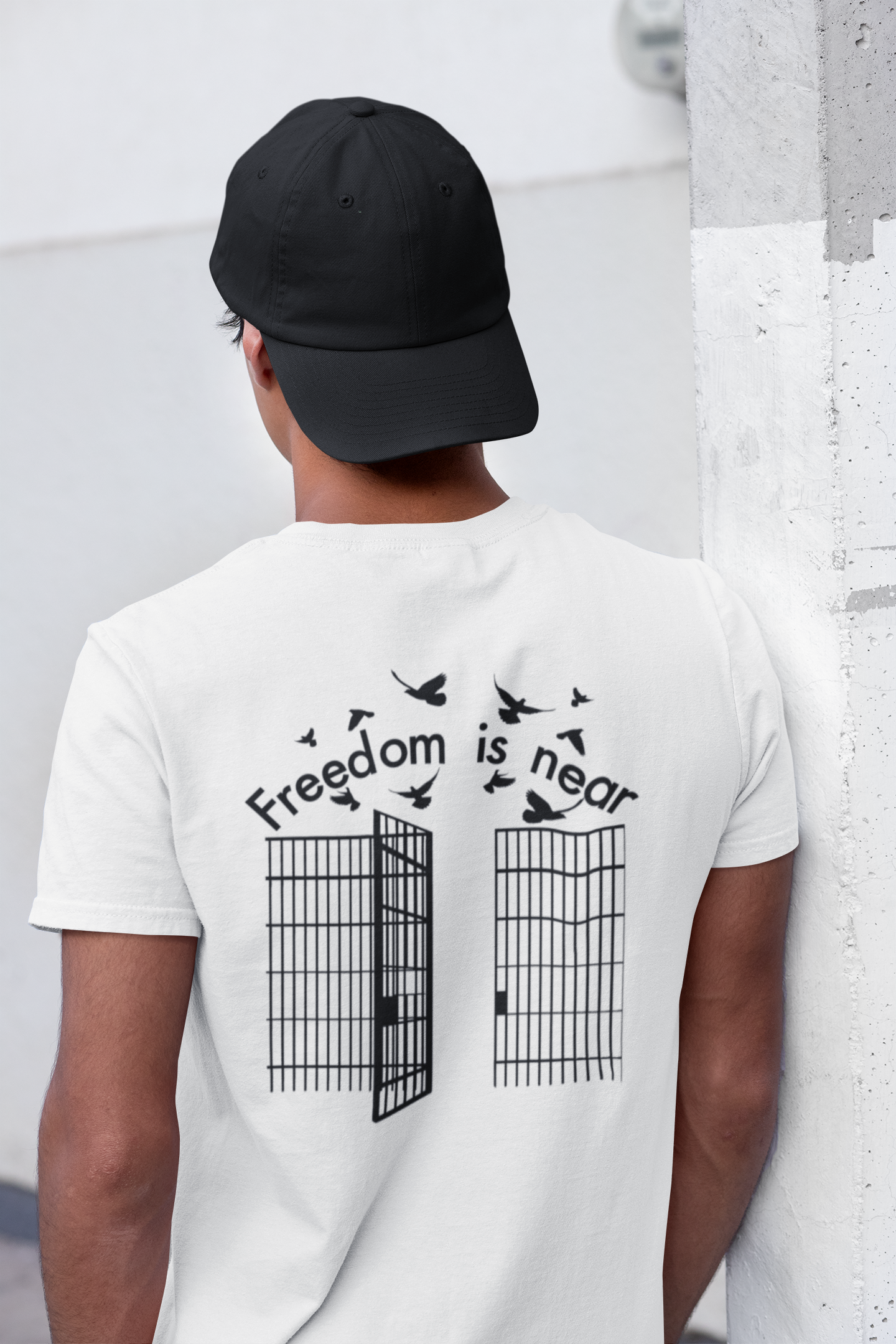 Freedom Is Near T-Shirt, Inspirational T-Shirt, Motivational T-Shirt, Positive Message Tee, Unisex T-Shirt, Comfortable T-Shirt, Stylish T-Shirt, Graphic T-Shirt, Casual Wear, Statement Tee, Soft Cotton T-Shirt, Everyday Wear, Affirmation T-Shirt, Trendy T-Shirt, Empowerment Apparel, Hopeful Message T-Shirt, Fashionable Tee, Comfortable Fit, Easy Care T-Shirt, Modern Design T-Shirt, Streetwear, Thought-Provoking Apparel, Inspirational Clothing, Versatile T-Shirt